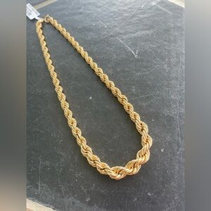 Elegant 14kt. Yellow Gold Graduated Rope Women's chain 14.5” choker